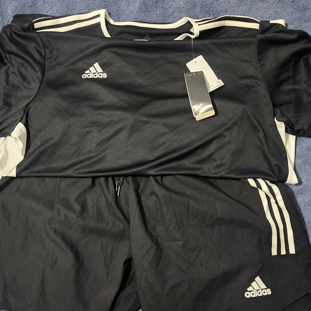 Adidas Black and White Athletic Set